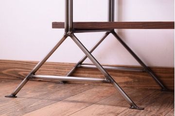 ラフジュオリジナル アイアンの薄型飾り棚【小】(陳列棚・アイアンラック)