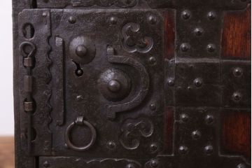 アンティーク家具　明治期　古民具・骨董　アンティーク船箪笥(掛硯型、懸硯型、舟箪笥)(2)