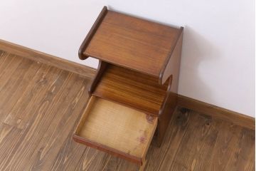 レトロ家具　昭和レトロ　小ぶりなサイドテーブル(電話台)