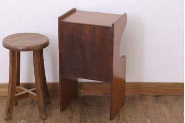 レトロ家具　昭和レトロ　小ぶりなサイドテーブル(電話台)