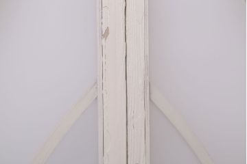 当時物色ガラス入り!大正期のペイントガラス戸2枚(窓)(1)