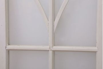 当時物色ガラス入り!大正期のペイントガラス戸2枚(窓)(2)