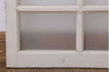 当時物色ガラス入り!大正期のペイントガラス戸2枚(窓)(2)