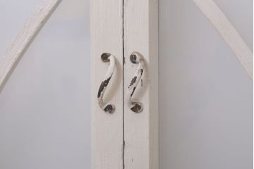 当時物色ガラス入り!大正期のペイントガラス戸2枚(窓)(3)