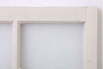 当時物色ガラス入り!大正期のペイントガラス戸2枚(窓)