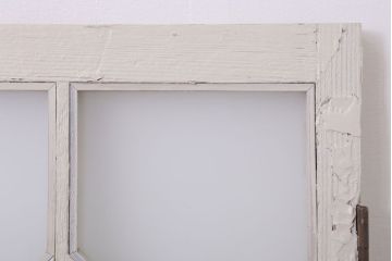 当時物色ガラス入り!大正期のペイントガラス戸2枚(窓)