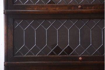 アンティーク家具　イギリスアンティーク グローブヴェルニッケ社製 高級スタッキングブックケース(本箱)(2)