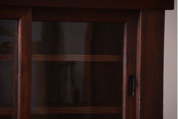 アンティーク家具　明治大正期　古民具・骨董　二段重ね関西収納棚
