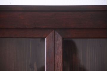 アンティーク家具　明治大正期　古民具・骨董　二段重ね関西収納棚