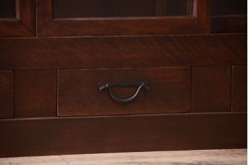 アンティーク家具　明治大正期　古民具・骨董　二段重ね関西収納棚