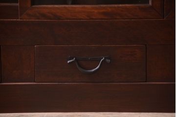 アンティーク家具　明治大正期　古民具・骨董　二段重ね関西収納棚