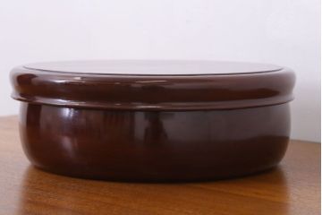 アンティーク雑貨　和製アンティーク　古い欅材製の刳り貫き茶櫃(小物入れ)(3)