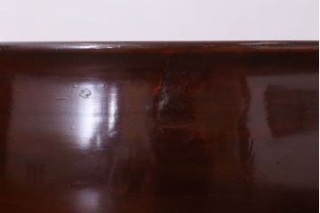 アンティーク雑貨　和製アンティーク　古い欅材製の刳り貫き茶櫃(小物入れ)(3)