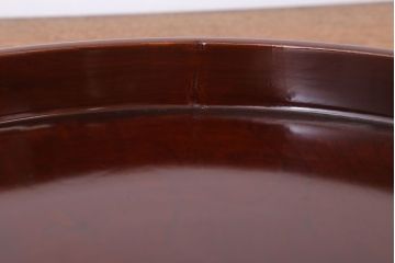 アンティーク雑貨　和製アンティーク　古い欅材製の刳り貫き茶櫃(小物入れ)(3)