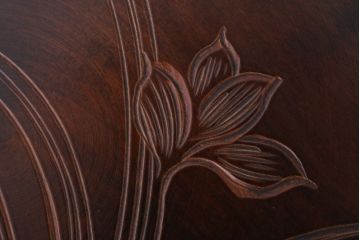 アンティーク雑貨　中古　木製の丸花台(飾り台)