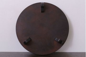 アンティーク雑貨　中古　木製の丸花台(飾り台)