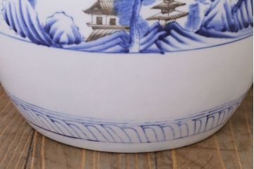 アンティーク雑貨　昭和期　小さな瀬戸火鉢(古民具・骨董)