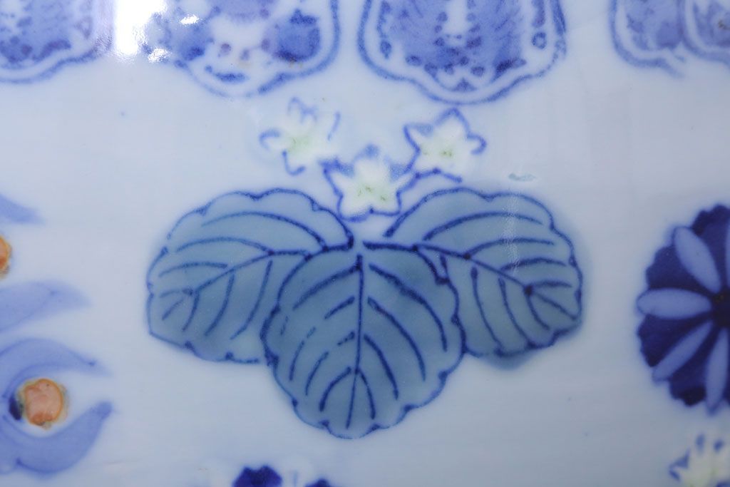 アンティーク雑貨　鳳凰文!和製アンティーク瀬戸火鉢(古民具・骨董)