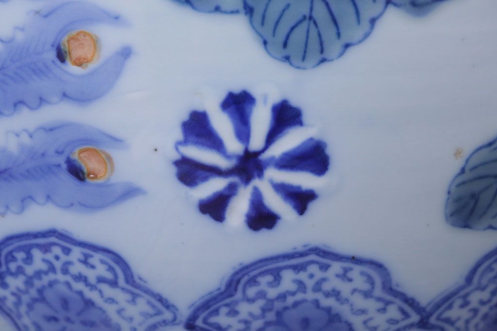 アンティーク雑貨　鳳凰文!和製アンティーク瀬戸火鉢(古民具・骨董)