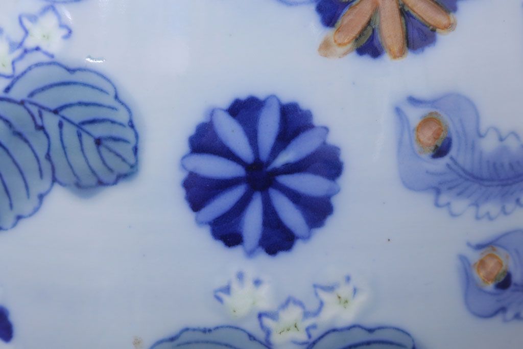 アンティーク雑貨　鳳凰文!和製アンティーク瀬戸火鉢(古民具・骨董)