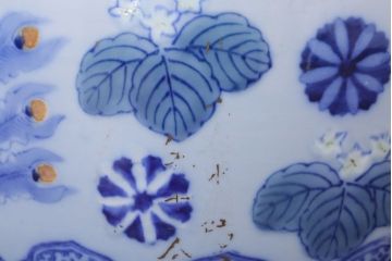 アンティーク雑貨　鳳凰文!和製アンティーク瀬戸火鉢(古民具・骨董)