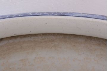 アンティーク雑貨　古民具・骨董　扇窓　山水　和製アンティーク瀬戸火鉢