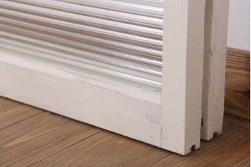 モールガラス・ダイヤガラス入りの引き戸2枚セット(窓)