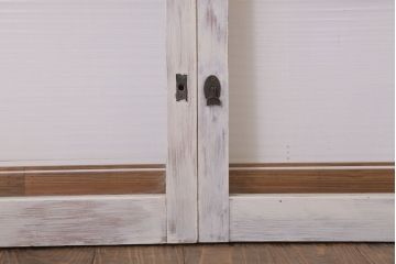 モールガラス・ダイヤガラス入りの引き戸2枚セット(窓)