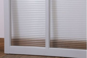 モールガラス入りの引き戸2枚セット(ガラス戸・窓)