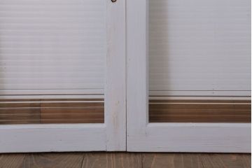 モールガラス入りの引き戸2枚セット(ガラス戸・窓)