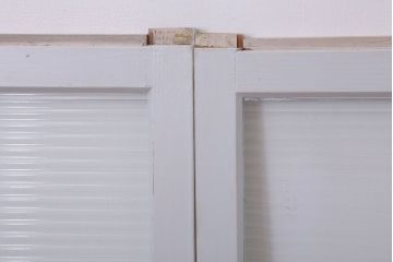 モールガラス入りの引き戸2枚セット(ガラス戸・窓)