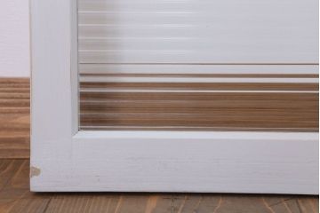 モールガラス入りの引き戸2枚セット(ガラス戸・窓)