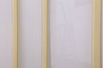 銀モールガラス入りの引き戸2枚セット(窓)