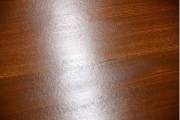 レトロ家具　昭和レトロ　古いナラ材製のシンプルなアンティーク片袖机(2)