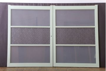 すりガラス・ダイヤガラス入りの引き戸2枚セット(窓)