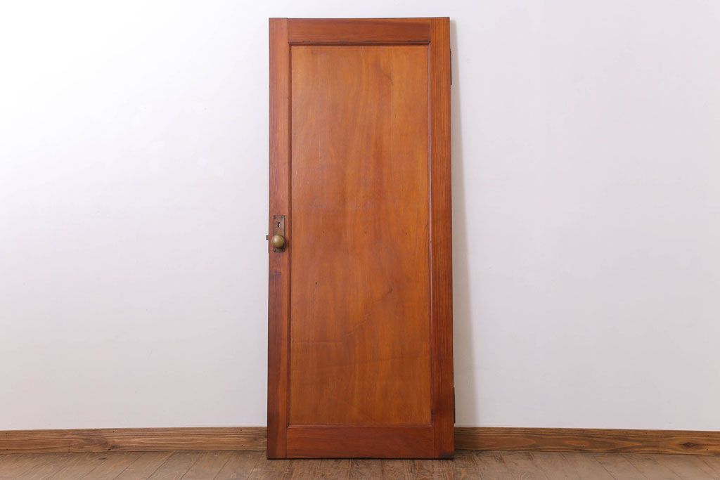 古い木製!シンプルで小ぶりな和製アンティークのドア(扉)