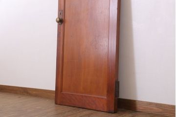 古い木製!シンプルで小ぶりな和製アンティークのドア(扉)