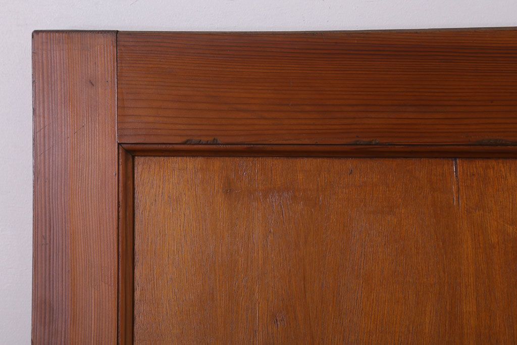 古い木製!シンプルで小ぶりな和製アンティークのドア(扉)