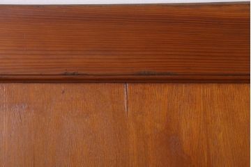 古い木製!シンプルで小ぶりな和製アンティークのドア(扉)