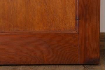 古い木製!シンプルで小ぶりな和製アンティークのドア(扉)