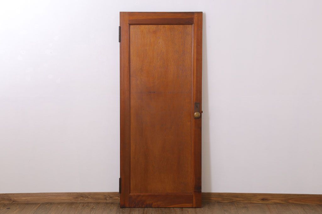 古い木製!シンプルで小ぶりな和製アンティークのドア(扉)