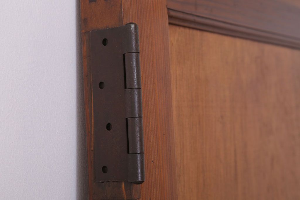 古い木製!シンプルで小ぶりな和製アンティークのドア(扉)