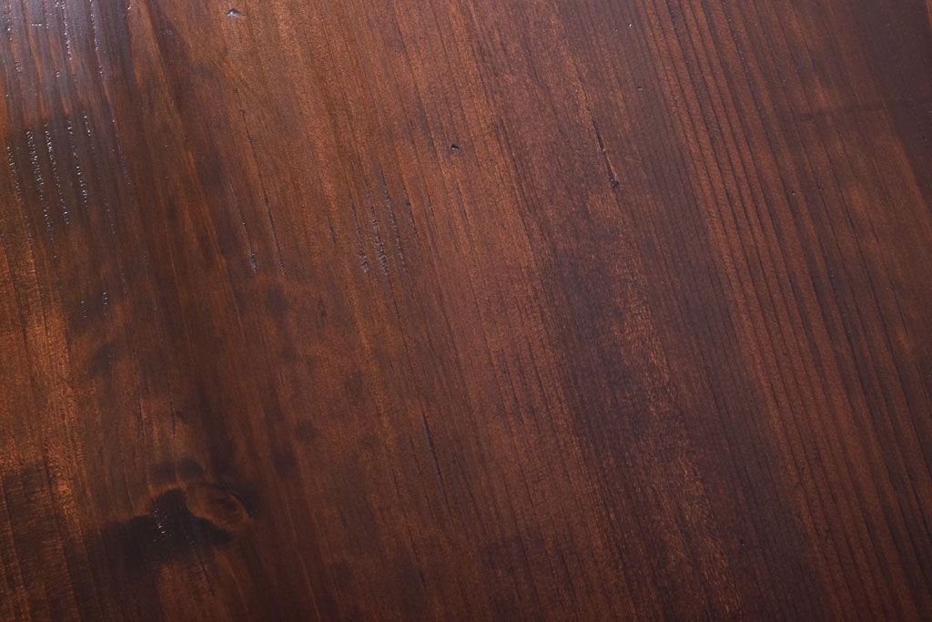 アンティーク家具　結霜ガラス入り!古い木のアンティークローボード