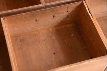 アンティーク家具　古民具・骨董　明治期　和モダンスタイル!収納箪笥ローボード(水屋箪笥、テレビ台、キャビネット、収納棚)(3)