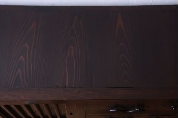 アンティーク家具　古民具・骨董　明治期　和モダンスタイル!収納箪笥ローボード(水屋箪笥、テレビ台、キャビネット、収納棚)(3)