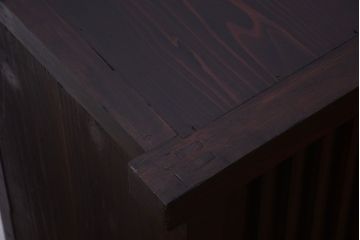 アンティーク家具　古民具・骨董　明治期　和モダンスタイル!収納箪笥ローボード(水屋箪笥、テレビ台、キャビネット、収納棚)(3)