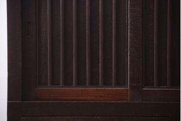 アンティーク家具　古民具・骨董　明治期　和モダンスタイル!収納箪笥ローボード(水屋箪笥、テレビ台、キャビネット、収納棚)(3)