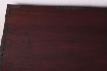 アンティーク家具　前面欅材　古民具・骨董　明治〜大正期のアンティーク最上箪笥