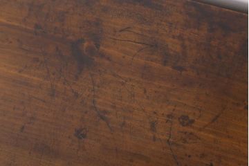 アンティーク家具　ダイヤガラス!シンプルで小振りな和製アンティーク収納棚(戸棚)