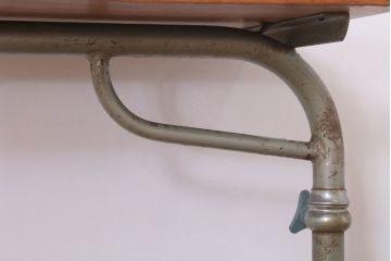  栗材天板リメイク品　人気のキャスター付きサイドテーブル(作業台)(2)